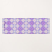 Purple Pink Abstract Mandala Kaleidoscopic Pattern Yogamatte (Vorderseite (Horizontal))