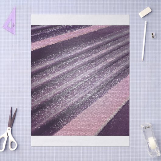 Purple pink abstract stripes with elegant sparkle seidenpapier (Basteln)