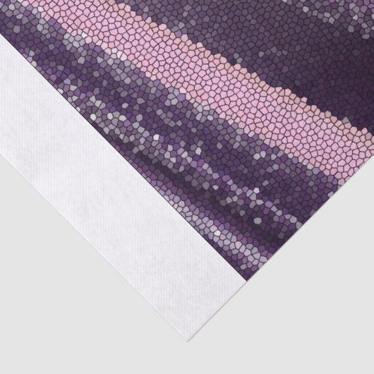 Purple pink abstract stripes with elegant sparkle seidenpapier (Detail)