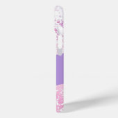 Purple, pink and white schatten glitter Case-Mate iPhone hülle (Rückseite / Links)
