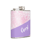Purple, pink and white schatten glitter flachmann (Rechts)