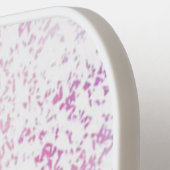 Purple, pink and white schatten glitter pickleball schläger (Linke Seite)