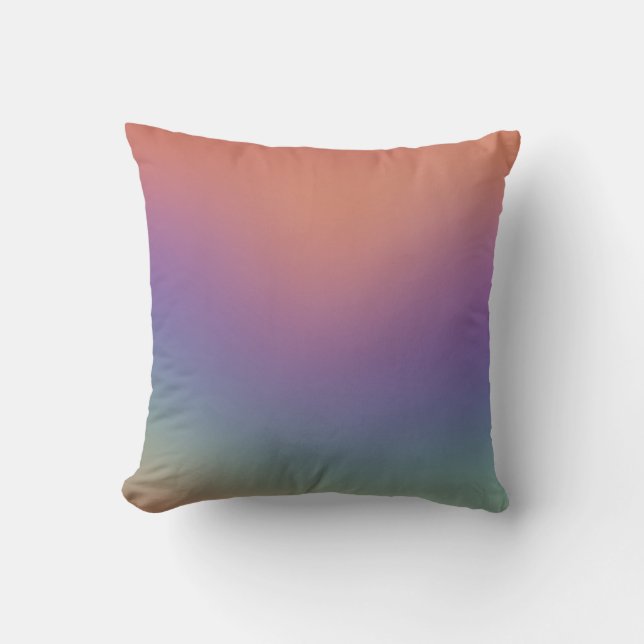 Purple Pink Aura Gradient Pillow Kissen (Vorderseite)