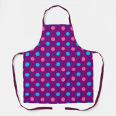 Purple Pink Blue Polka Dot Pattern Schürze (Vorderseite)