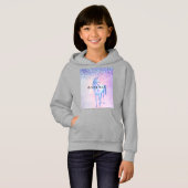 Purple Pink Blue Schatten Unicorn Glitter Hoodie (Vorne ganz)
