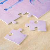 Purple Pink Blue Schatten Unicorn Glitter Puzzle (Seite)