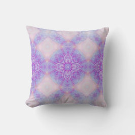 Purple Pink Blue Yoga Meditation Abstract Mandala Kissen