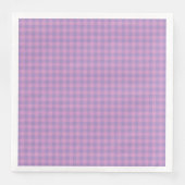 Purple Pink Checkerboard Pattern Serviette (Vorderseite)