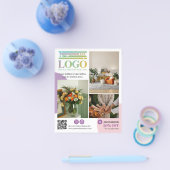 Purple Pink Circles Logo Photos Promotional Flyer (Einzeln)