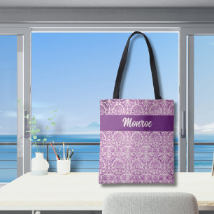Purple Pink Damask Tasche