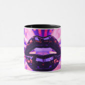 Purple Pink Glossy lip Tasse (Zentrum)