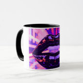 Purple Pink Glossy lip Tasse (Vorderseite Links)