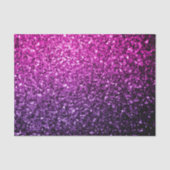 Purple Pink ombre faux shiny glitter sparkles Seidenpapier (Vorderseite)