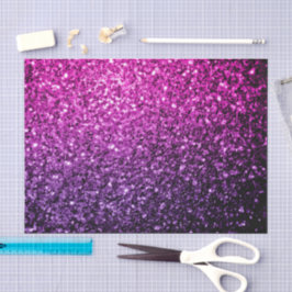Purple Pink ombre faux shiny glitter sparkles Seidenpapier