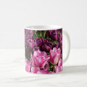 Purple & Pink Tulip Garden Bed, Oregon Kaffeetasse