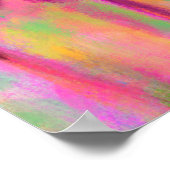 Purple Pink Tulips - Spring Art Original Painting Poster (Ecke)