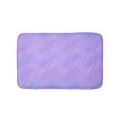Purple Pink Wavy Lines Pattern Badematte (Vorderseite)