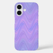 Purple Pink Wavy Lines Pattern Case-Mate iPhone Hülle (Rückseite)