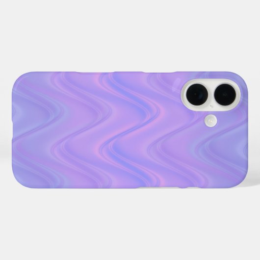 Purple Pink Wavy Lines Pattern Case-Mate iPhone Hülle (Rückseite (Horizontal))