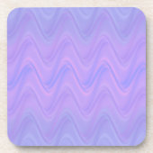 Purple Pink Wavy Lines Pattern Getränkeuntersetzer (Vorderseite)