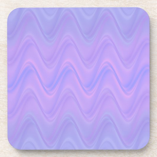 Purple Pink Wavy Lines Pattern Getränkeuntersetzer (Vorderseite)