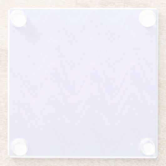 Purple Pink Wavy Lines Pattern Glasuntersetzer (Rückseite)