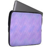Purple Pink Wavy Lines Pattern Laptopschutzhülle (Vorne Rechts)