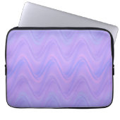 Purple Pink Wavy Lines Pattern Laptopschutzhülle (Vorderseite)