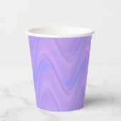 Purple Pink Wavy Lines Pattern Pappbecher (Vorderseite)