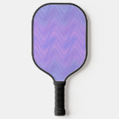 Purple Pink Wavy Lines Pattern Pickleball Schläger (Vorderseite)