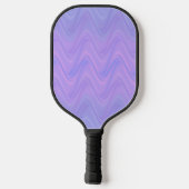 Purple Pink Wavy Lines Pattern Pickleball Schläger (Rückseite)
