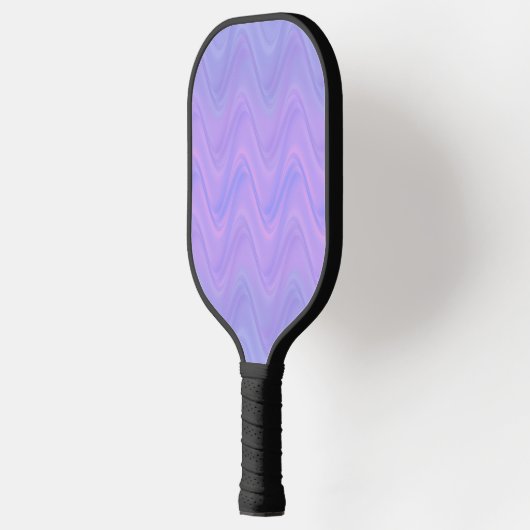 Purple Pink Wavy Lines Pattern Pickleball Schläger (Links)