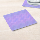 Purple Pink Wavy Lines Pattern Rechteckiger Pappuntersetzer (angewinkelt)