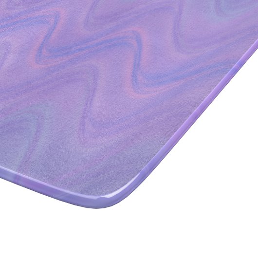 Purple Pink Wavy Lines Pattern Schneidebrett (Ecke)
