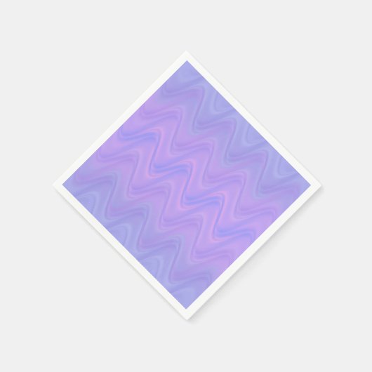 Purple Pink Wavy Lines Pattern Serviette (Ecke)