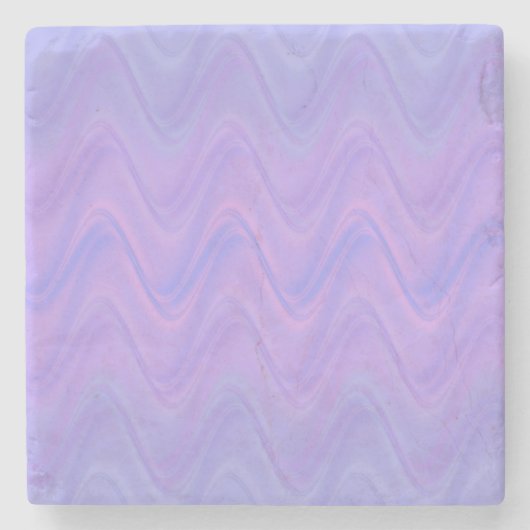 Purple Pink Wavy Lines Pattern Steinuntersetzer (Vorderseite)