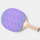 Purple Pink Wavy Lines Pattern Tischtennis Schläger (Seitenansicht)