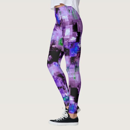 Purple Pixelated Leggings (Links)