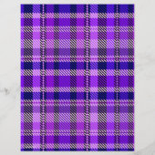 Purple Plaid Bulk Scrapbook Paper Pages Flyer (Hinten)