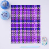 Purple Plaid Bulk Scrapbook Paper Pages Flyer (Einzeln)
