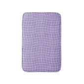 Purple Plaid Checker Seamless Pattern Badematte (Vorderseite Vertikal)