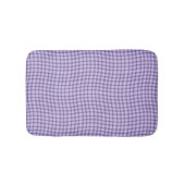 Purple Plaid Checker Seamless Pattern Badematte (Vorderseite)