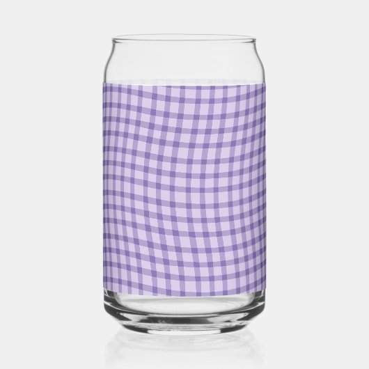Purple Plaid Checker Seamless Pattern Dosenglas (Vorderseite)