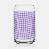 Purple Plaid Checker Seamless Pattern Dosenglas (Rückseite)