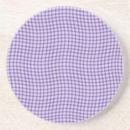 Purple Plaid Checker Seamless Pattern Getränkeuntersetzer (Vorne)
