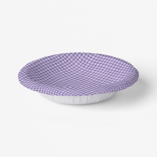Purple Plaid Checker Seamless Pattern Pappteller (Gewinkelt)