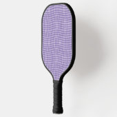 Purple Plaid Checker Seamless Pattern Pickleball Schläger (Links)