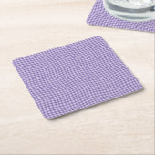 Purple Plaid Checker Seamless Pattern Rechteckiger Pappuntersetzer (angewinkelt)