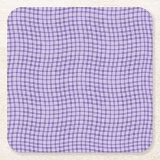 Purple Plaid Checker Seamless Pattern Rechteckiger Pappuntersetzer (Vorderseite)