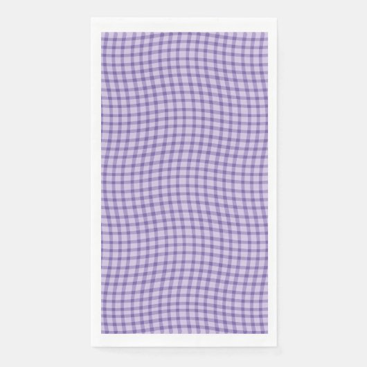 Purple Plaid Checker Seamless Pattern Serviette (Vorderseite)